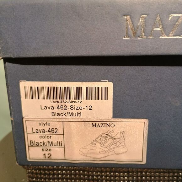 Men's Mazino Black Multicolor/ Lava size 12 shoes - Picture 5 of 5